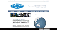 Desktop Screenshot of hegenscheidt-mfd.com